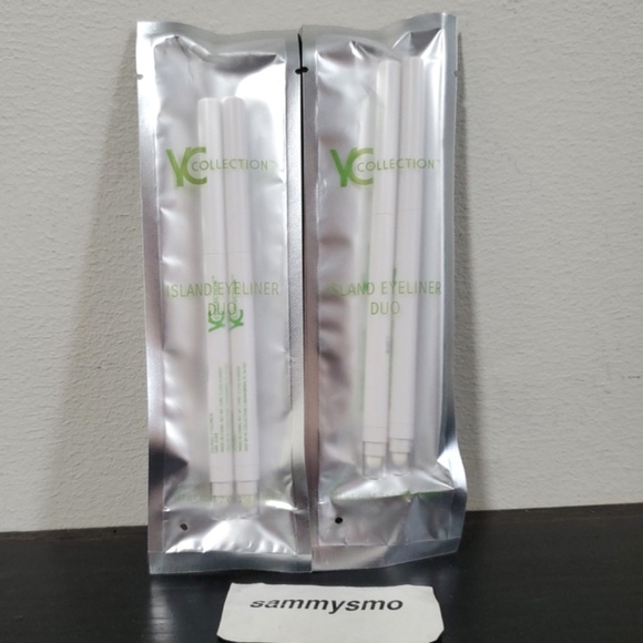 YC Collection Island Eyeliner Duo - San Juan & La Perla, Black/Chrome Seafoam x2 - Picture 1 of 4